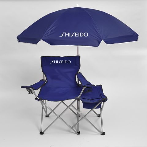 The Party Chair With Umbrella and Side Storage Compartment